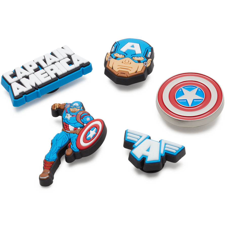 Crocs|Captain America 5 Pack Jibbitz™ charms