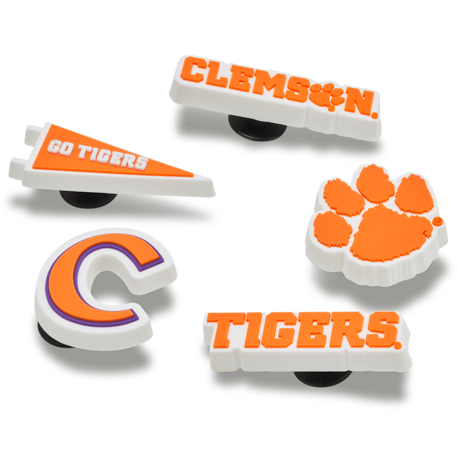 Crocs|Clemson Univ 5 Pack Jibbitz™ charms