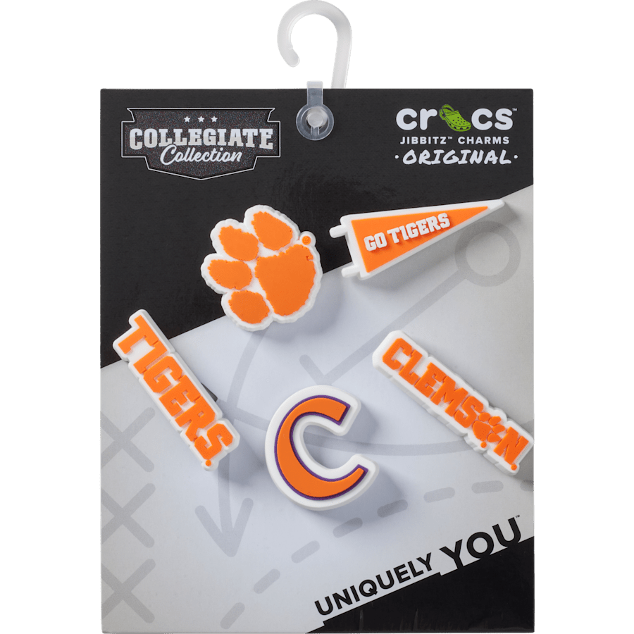 Crocs|Clemson Univ 5 Pack Jibbitz™ charms