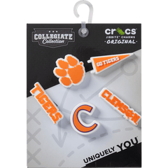 Crocs|Clemson Univ 5 Pack Jibbitz™ charms
