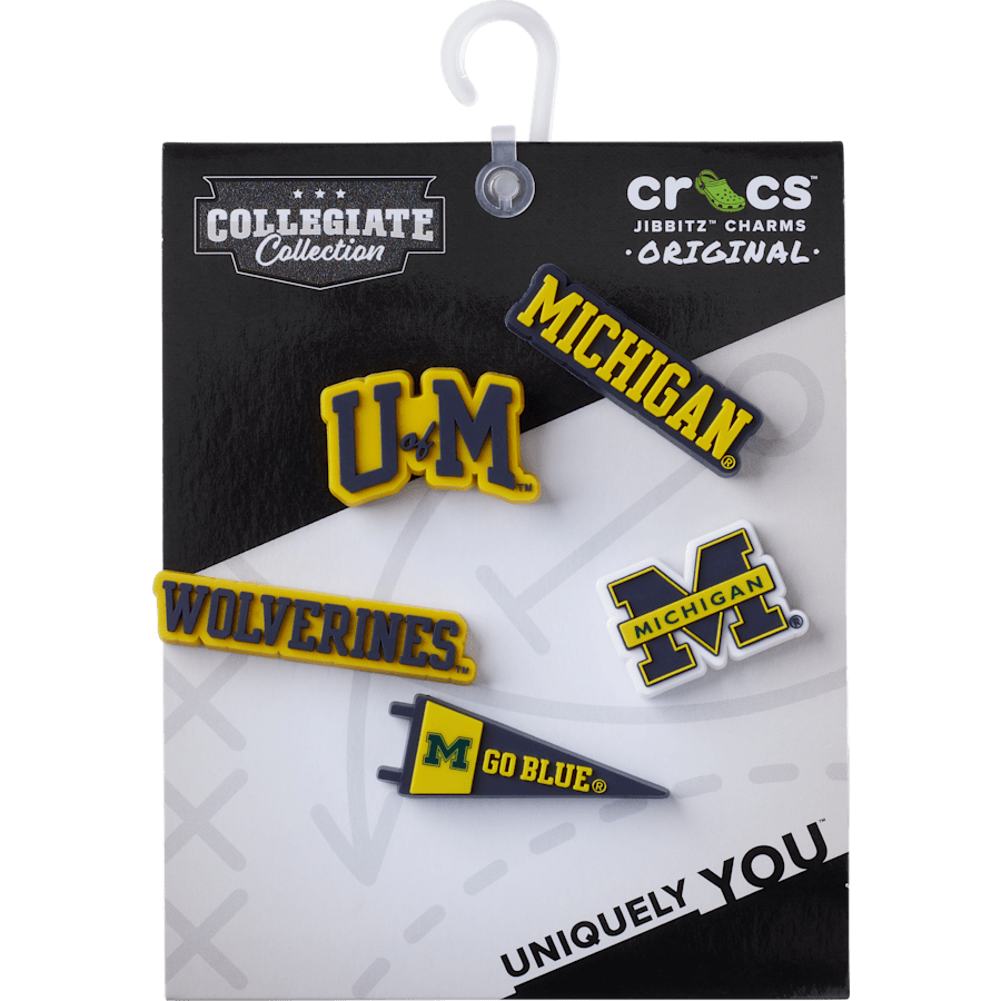 Crocs|University of Michigan 5 Pack Jibbitz™ charms