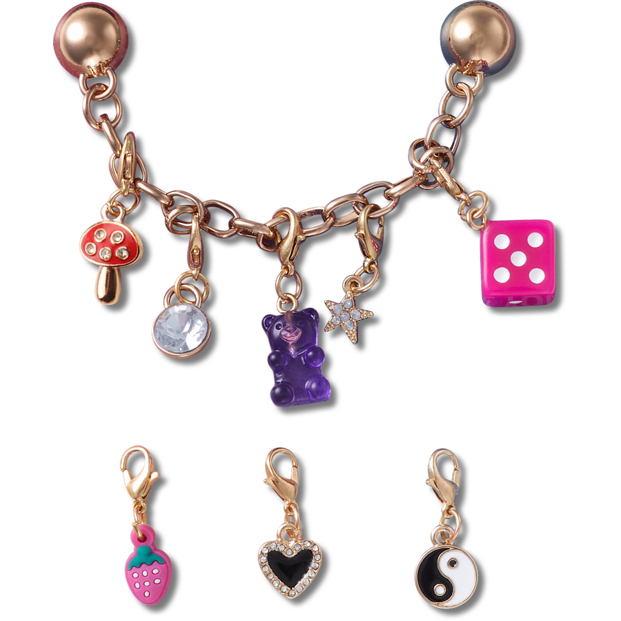 Crocs|Custom Charm Chain 5 Pack Jibbitz™ charms