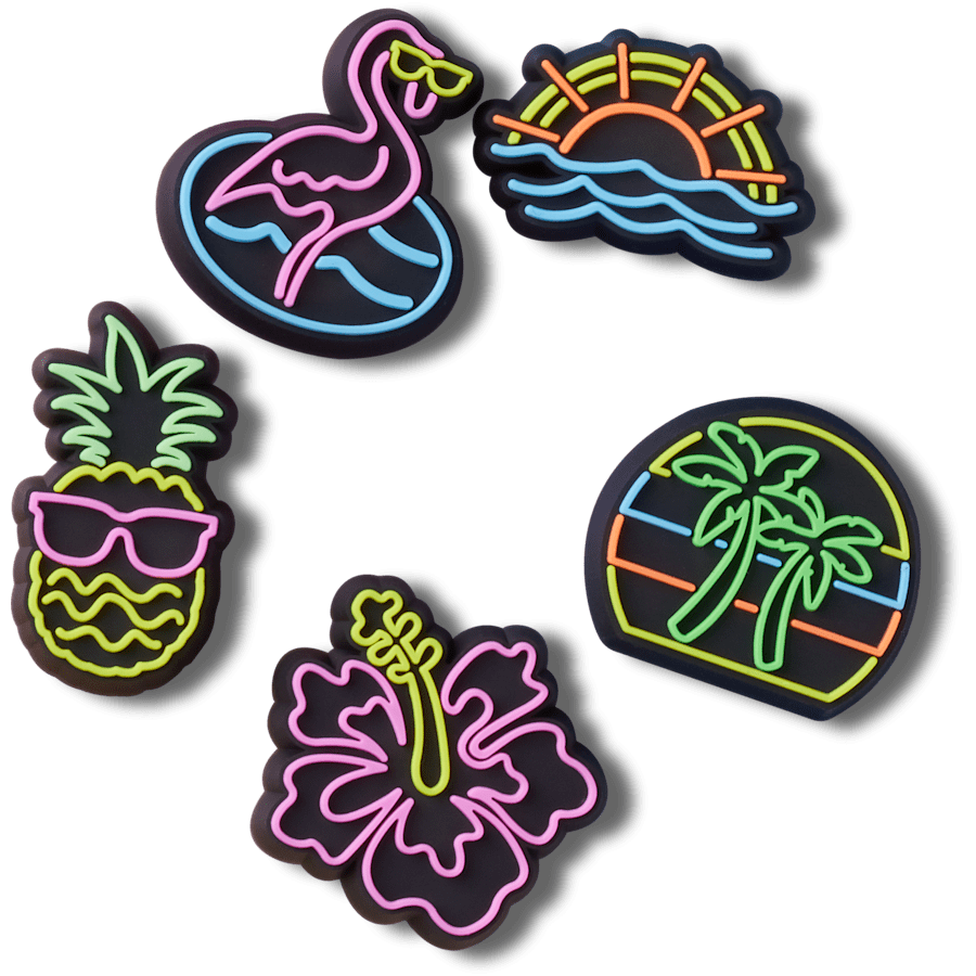 Crocs|Lights Up Neon 5 Pack Jibbitz™ charms