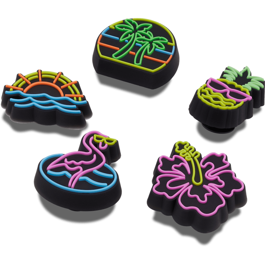 Crocs|Lights Up Neon 5 Pack Jibbitz™ charms