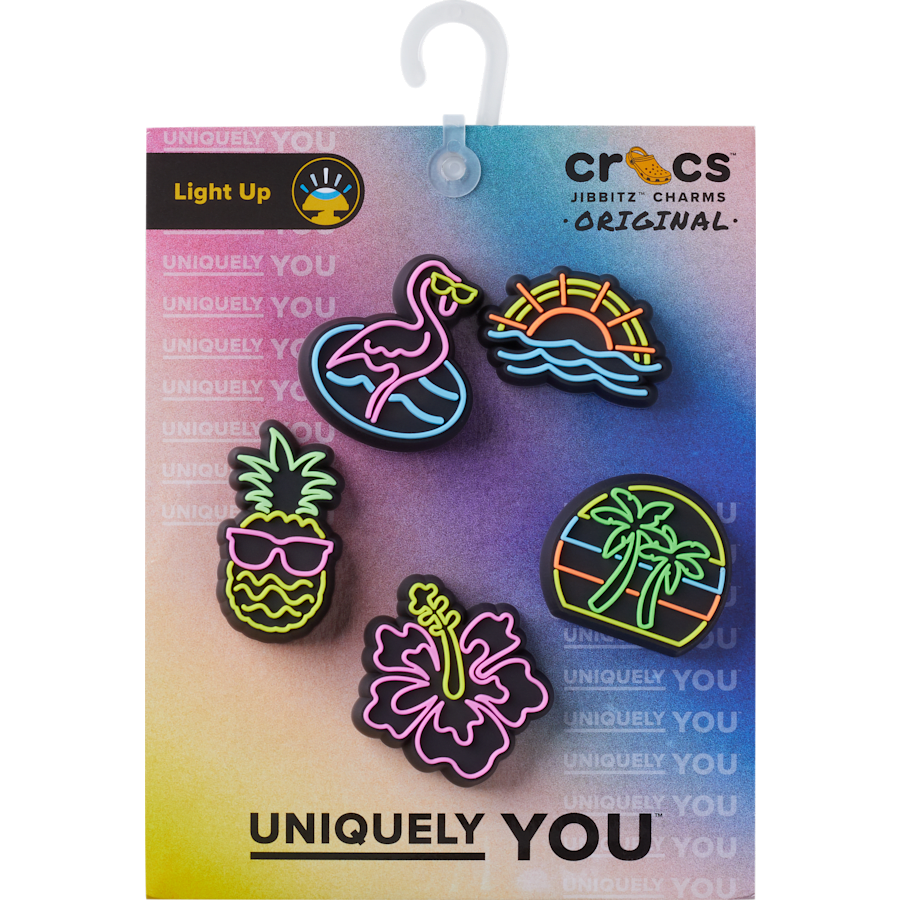 Crocs|Lights Up Neon 5 Pack Jibbitz™ charms