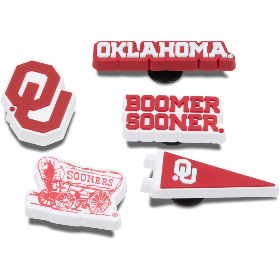 Crocs|Univ of Oklahoma 5 Pack Jibbitz™ charms