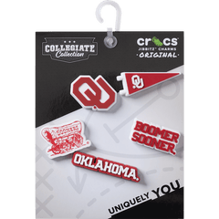Crocs|Univ of Oklahoma 5 Pack Jibbitz™ charms