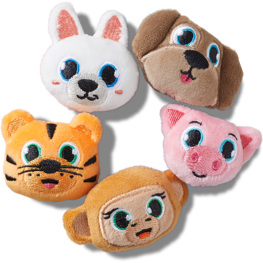 Crocs|Fuzzy Animal 5 Pack Jibbitz™ charms