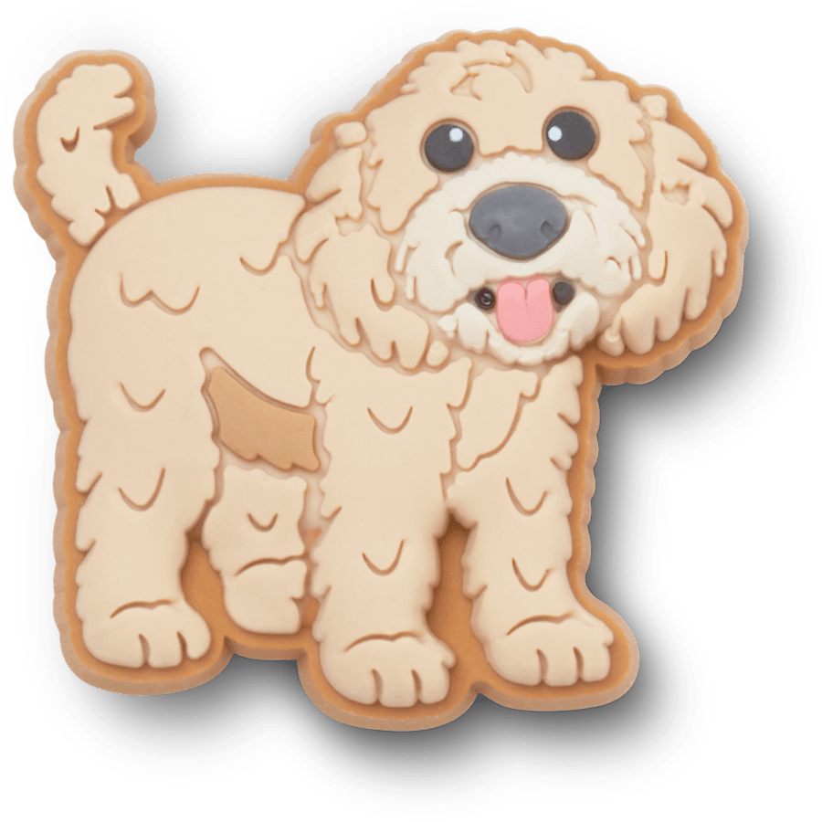 Crocs|b'Golden Doodle Puppy Jibbitz Shoe Charm'