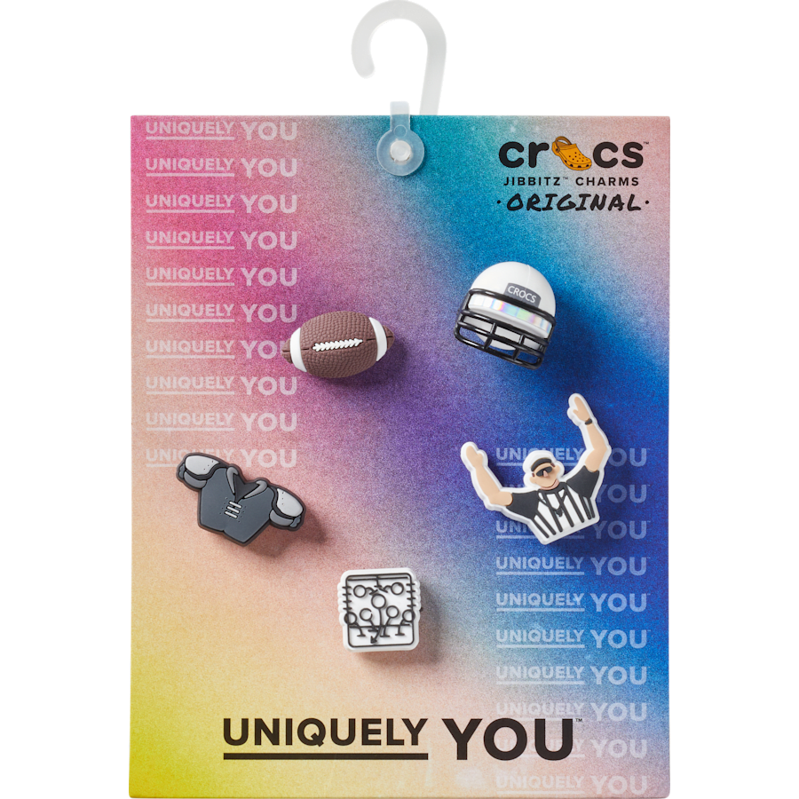 Crocs|Football Team 5 Pack Jibbitz™ charms
