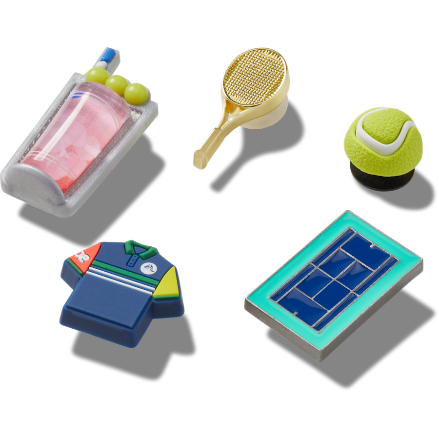 Crocs|Day at The Tennis Court 5 Pack Jibbitz™ charms