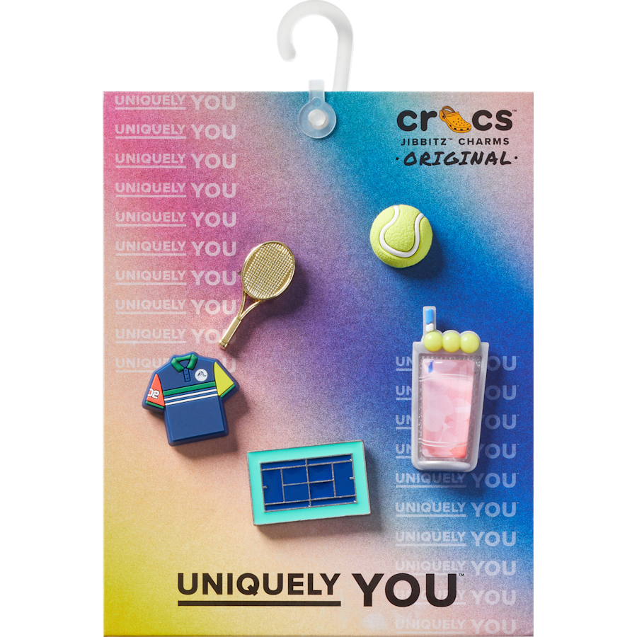 Crocs|Day at The Tennis Court 5 Pack Jibbitz™ charms