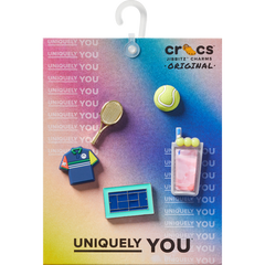 Crocs|Day at The Tennis Court 5 Pack Jibbitz™ charms