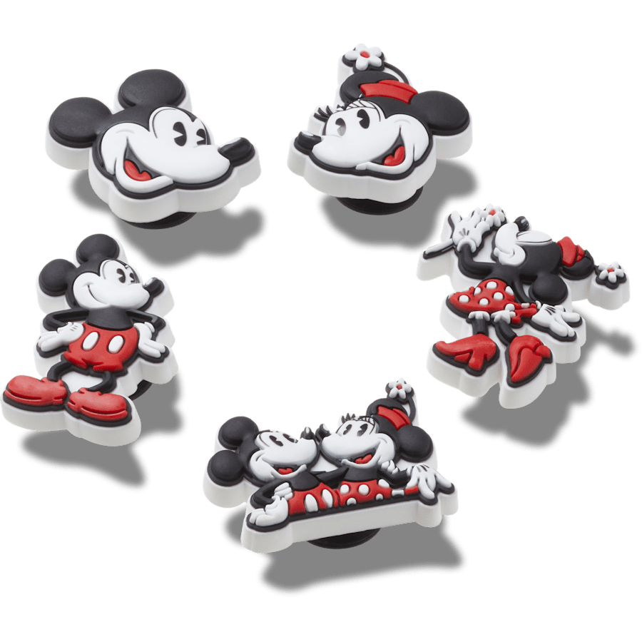 Crocs|Mickey and Minnie PVC 5 Pack Jibbitz™ charms