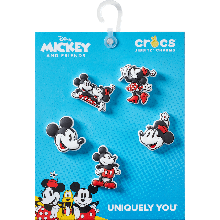 Crocs|Mickey and Minnie PVC 5 Pack Jibbitz™ charms