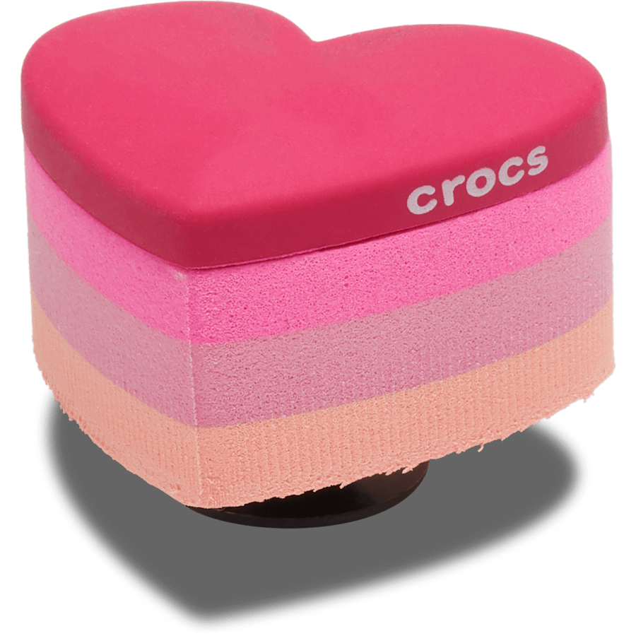 Crocs|Stacked Pink Heart Jibbitz™ charms