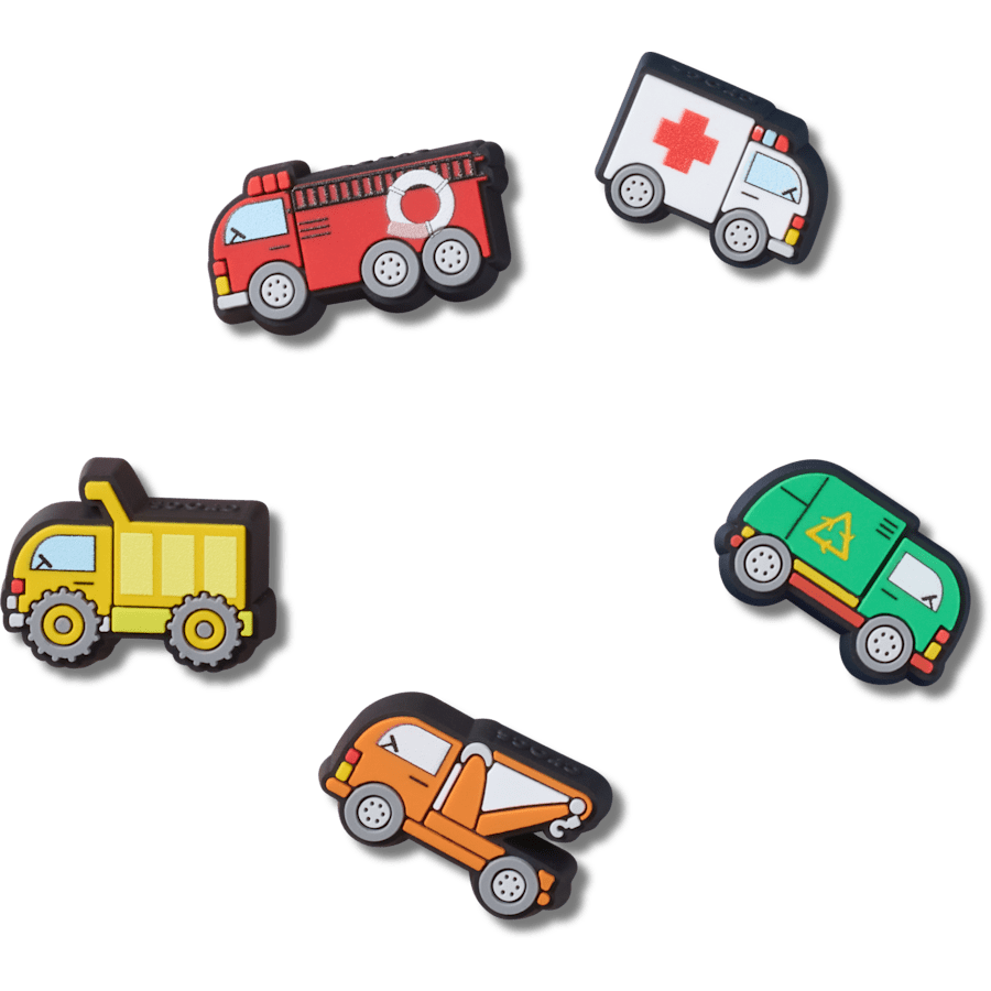 Crocs|Tiny Work Trucks 5 Pack Jibbitz™ charms