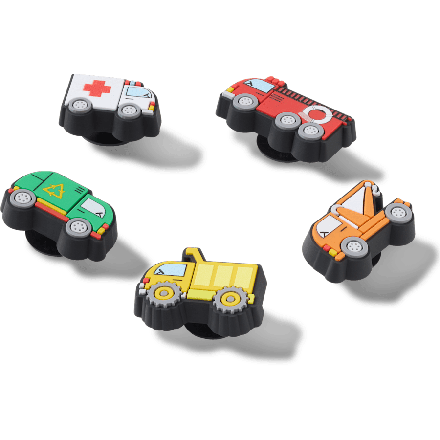 Crocs|Tiny Work Trucks 5 Pack Jibbitz™ charms