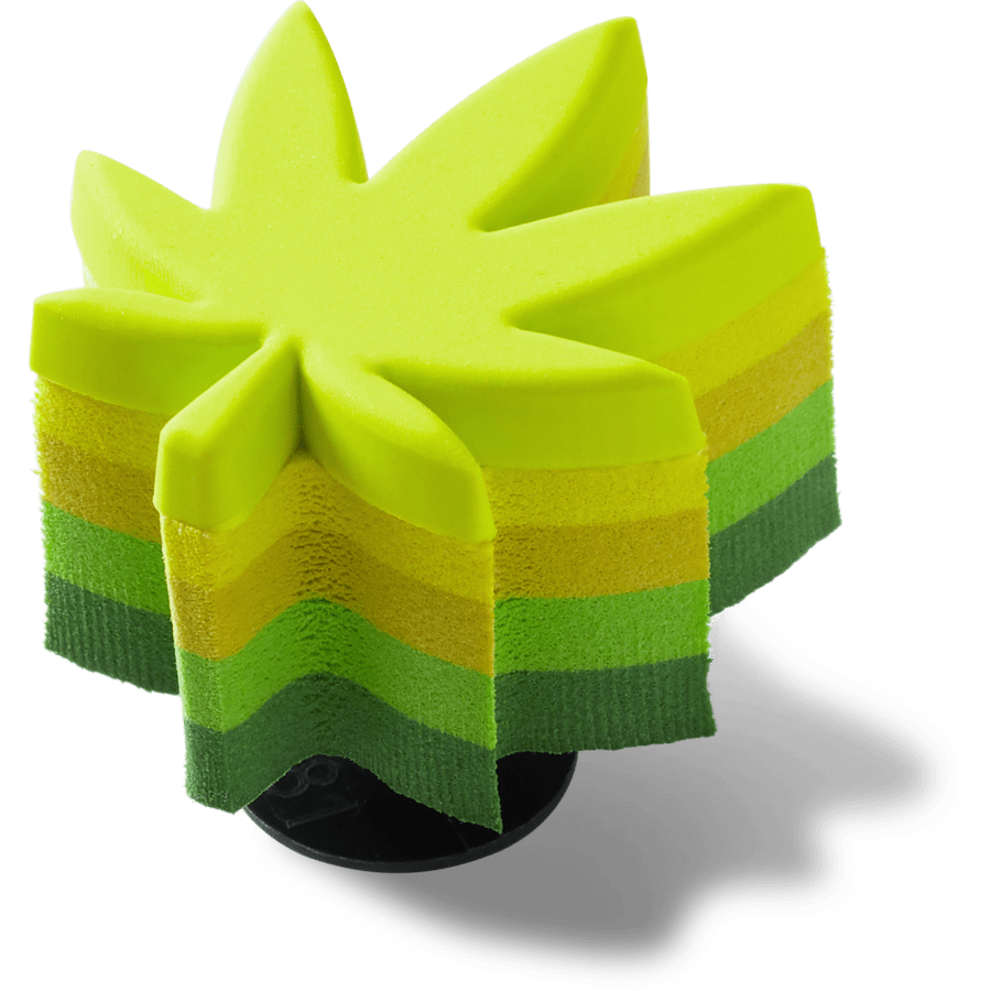 Crocs|Stacked Hemp Leaf Jibbitz™ charms