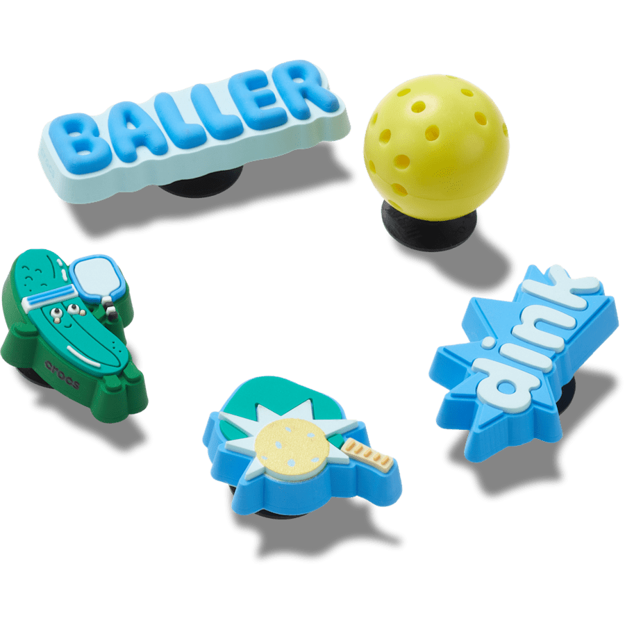 Crocs|Pickle Ball 5 Pack Jibbitz™ charms