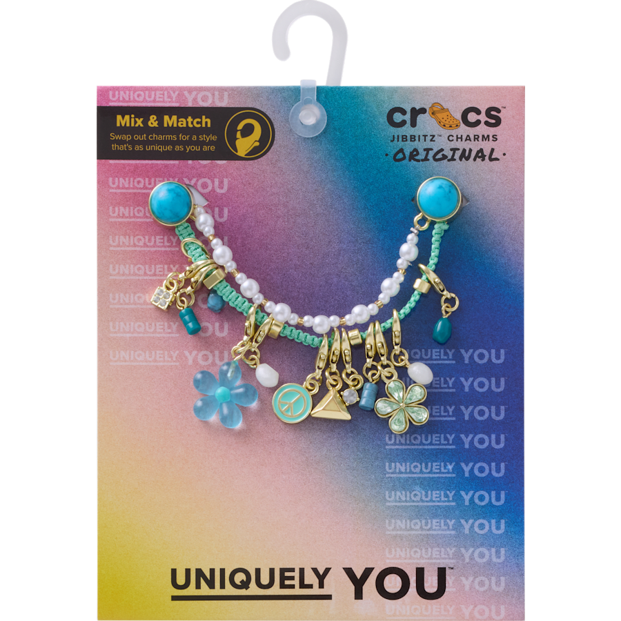 Crocs|Blue Adjustable Charm Chain Jibbitz™ charms