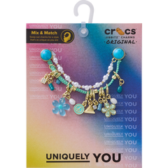 Crocs|Blue Adjustable Charm Chain Jibbitz™ charms
