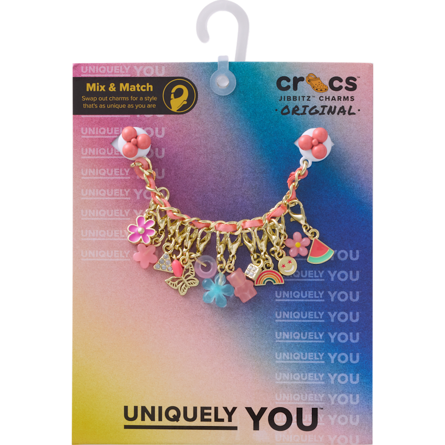 Crocs|Pink Adjustable Charm Chain Jibbitz™ charms