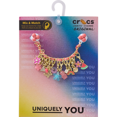 Crocs|Pink Adjustable Charm Chain Jibbitz™ charms
