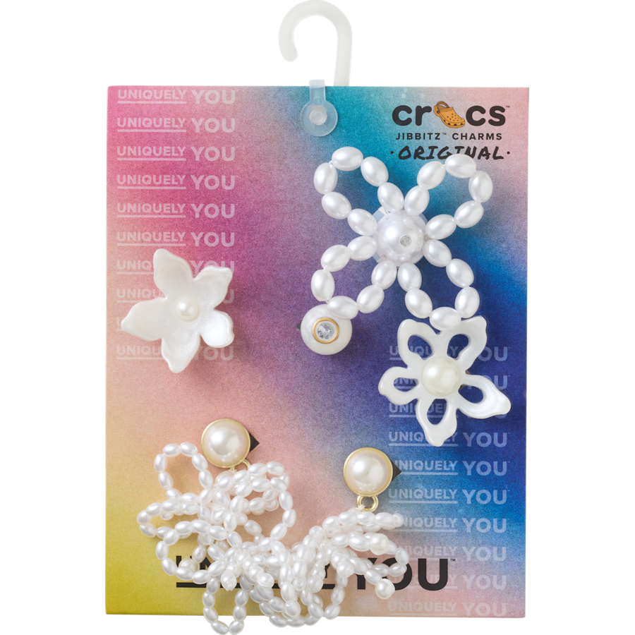 Crocs|White Pearl Beaded 5 Pack Jibbitz™ charms