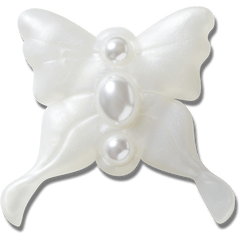 Crocs|Meta Jelly White Butterfly Jibbitz™ charms