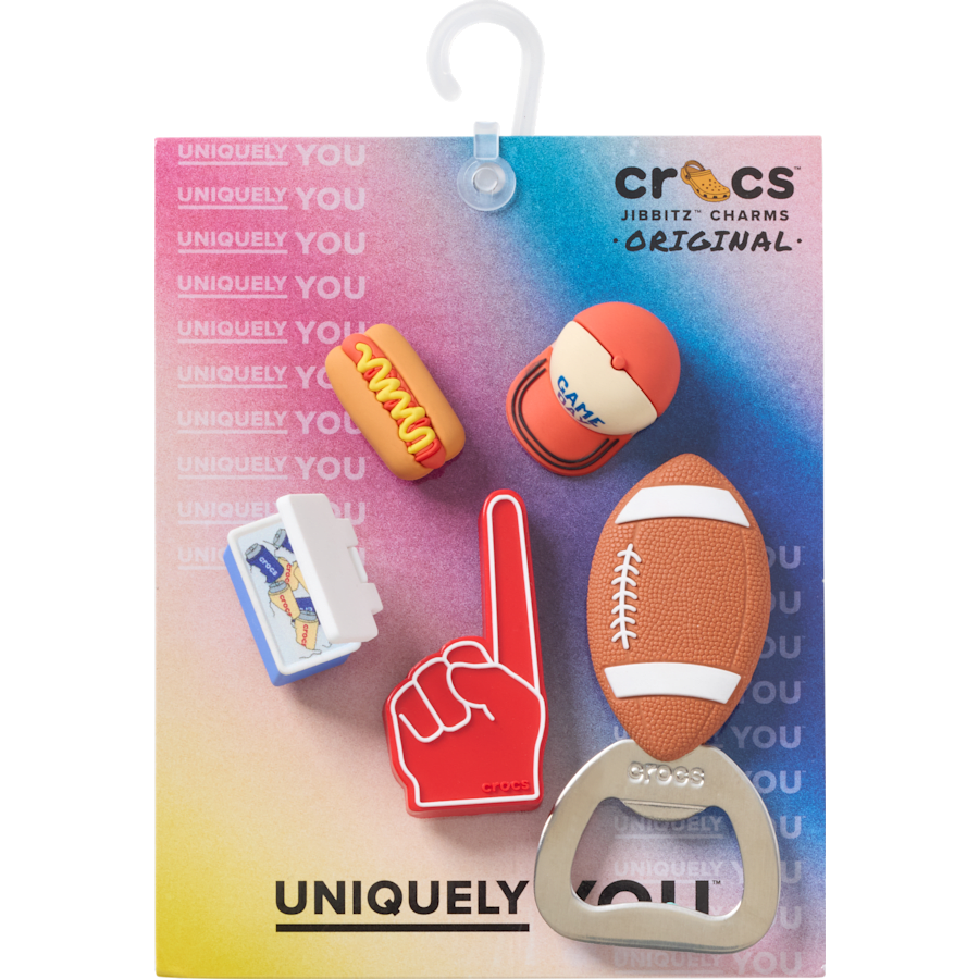 Crocs|Tailgate 5 Pack Jibbitz™ charms