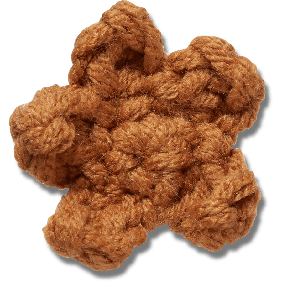Crocs|Crafted Crochet Brown Star Jibbitz™ charms