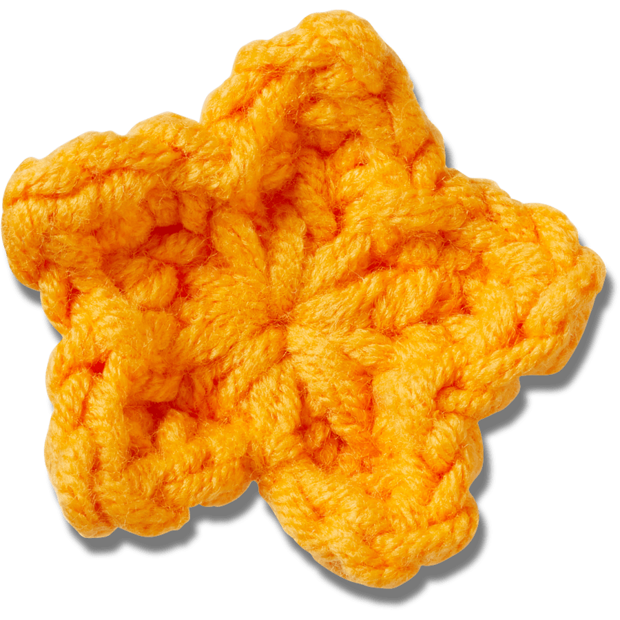 Crocs|Crafted Crochet Orange Star Jibbitz™ charms