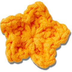 Crocs|Crafted Crochet Orange Star Jibbitz™ charms