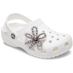 Crocs|Grey Pearl Beaded Daisy Jibbitz™ charms