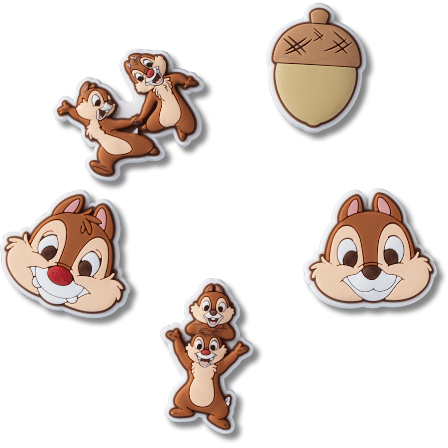 Crocs|Disney Chip n Dale 5 Pack Jibbitz™ charms