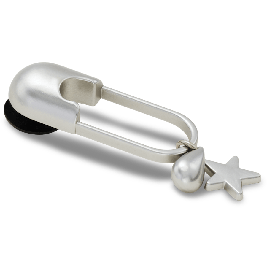Crocs|Silver Meta Safety Pin Jibbitz™ charms