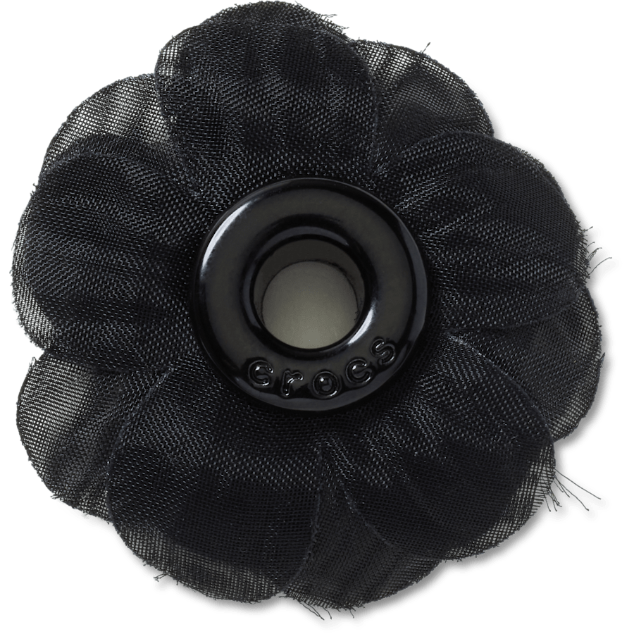 Crocs|Black Chiffon Grommet Jibbitz™ charms