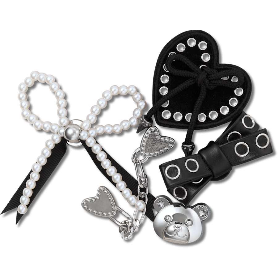 Crocs|Indie Luxe Silver 5 Pack Jibbitz™ charms