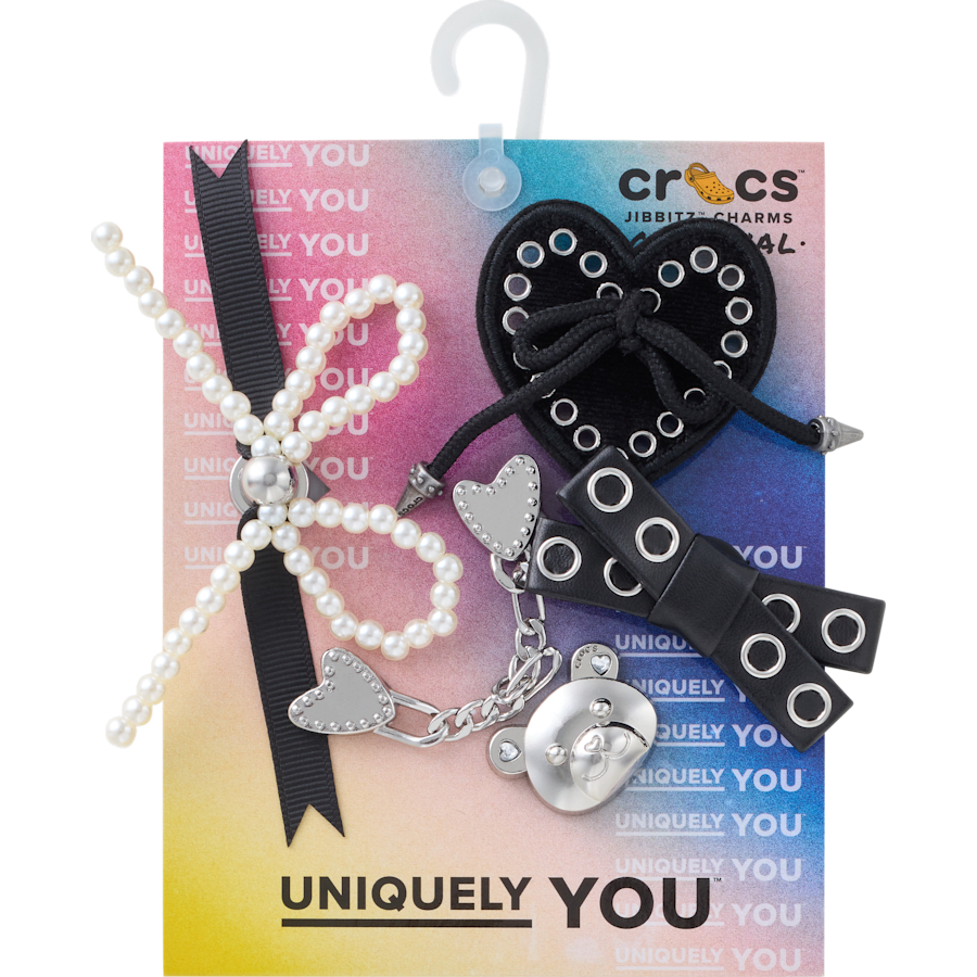 Crocs|Indie Luxe Silver 5 Pack Jibbitz™ charms