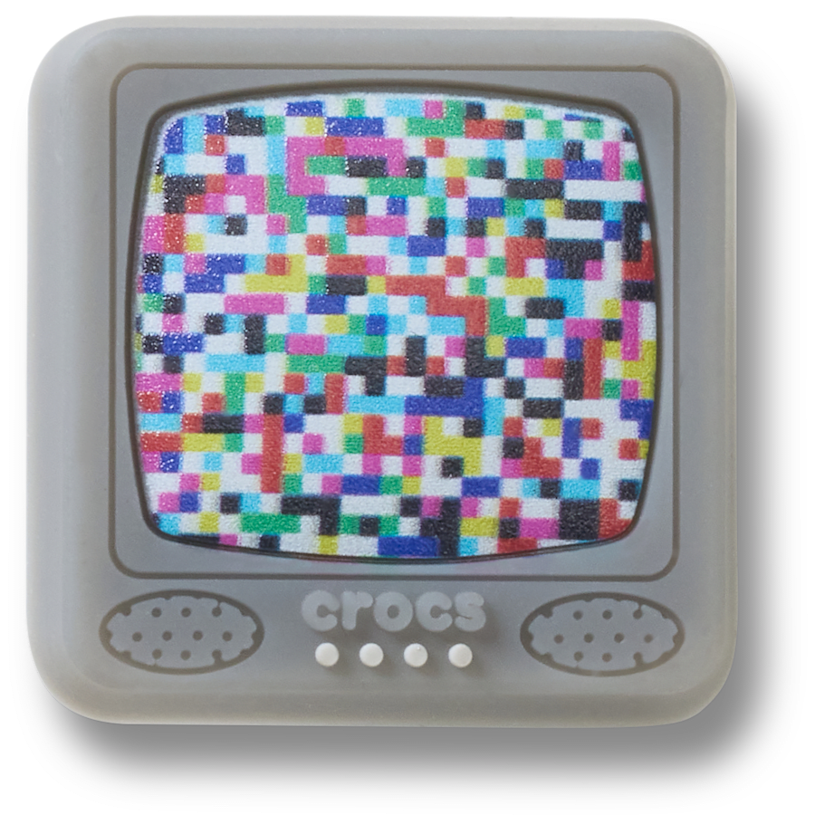 Crocs|Lights Up Pixelated TV Jibbitz™ charms
