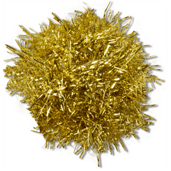Crocs|Gold Tinsel Pom Jibbitz™ charms