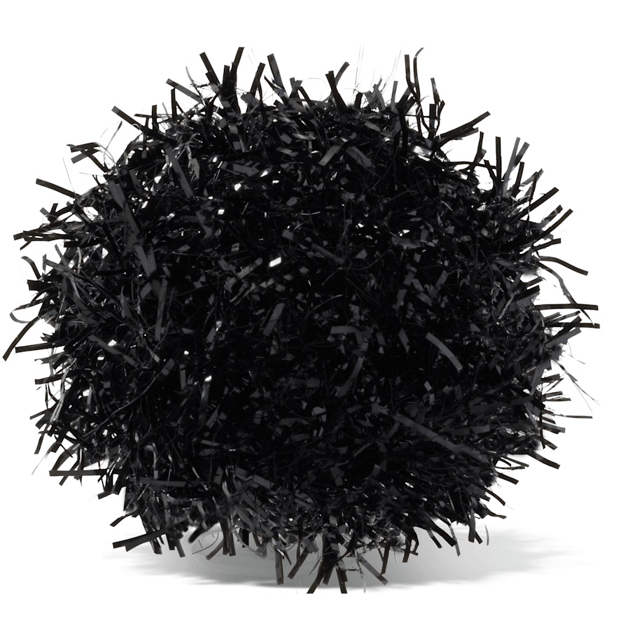 Crocs|Black Tinsel Pom Jibbitz™ charms
