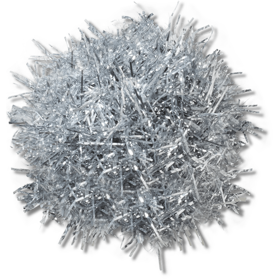 Crocs|Silver Tinsel Pom Jibbitz™ charms
