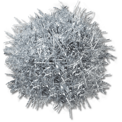 Crocs|Silver Tinsel Pom Jibbitz™ charms