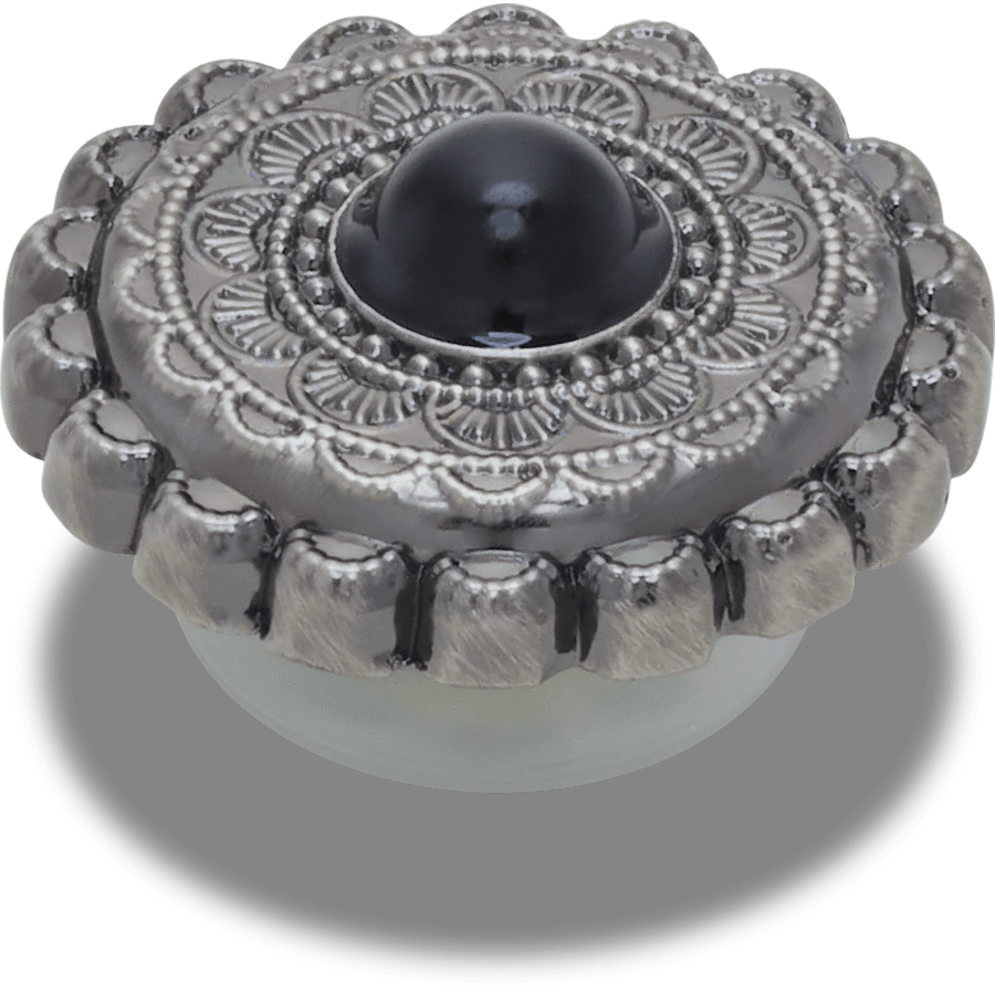 Crocs|Silver and Black Emblem Jibbitz™ charms
