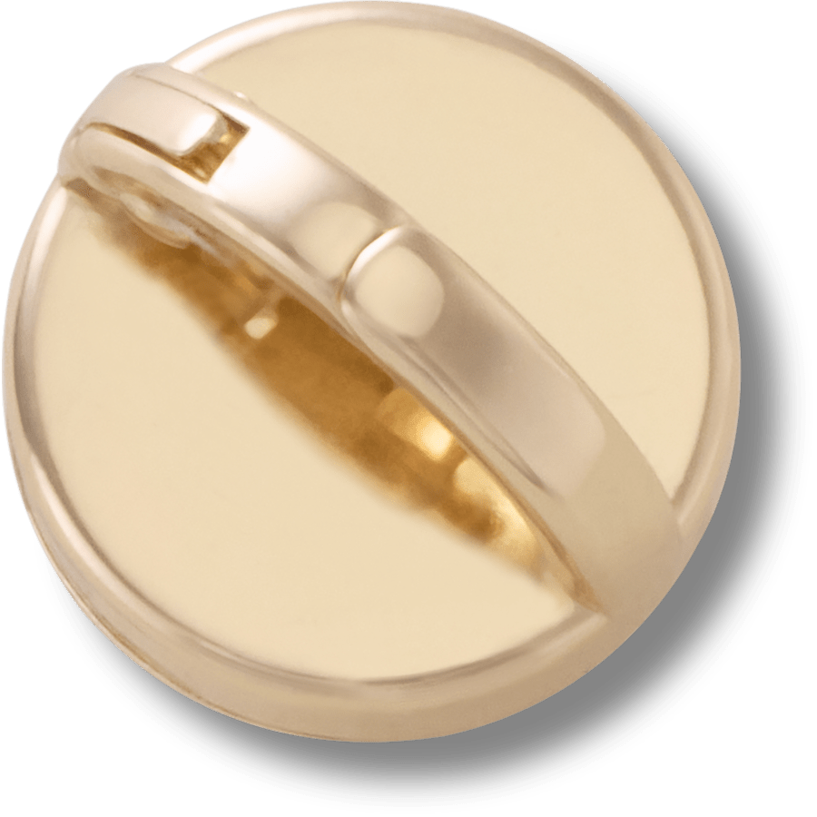 Crocs|Gold Interchangeable Stud Jibbitz™ charms