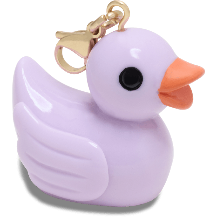 Crocs|Purple Rubber Duck Charm Jibbitz Shoe Charm