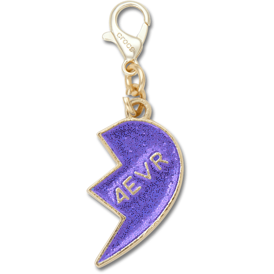Crocs|Purple Glitter BFF Charm Right Jibbitz Shoe Charm