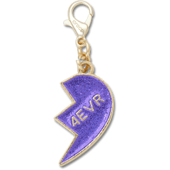 Crocs|Purple Glitter BFF Charm Right Jibbitz Shoe Charm